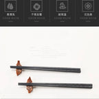 New Reusable Black Chinese Chopsticks Food Sushi Sticks Safe Plastic Food Grade High Temperature Sterilizable Chopsticks