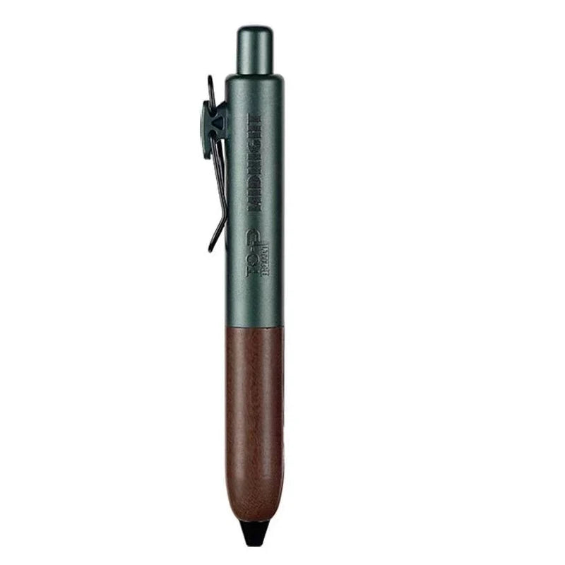 Retro Metal Mini Pocket Gel Pen Wood Grip Small Signing Pens 0.5mm Black Ink Smooth Writing Mignight Retractable Daily Write Pen