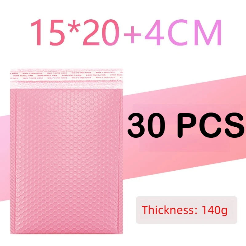 100/1 PCS Pink Poly Bubble Mailers Padded Envelopes Self Seal Padded Envelopes Gift Bags Packaging Envelope School Supplies
