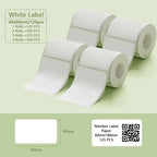 Niimbot B1 Portable Printer White Sticker 2/3/4/5Rolls Waterproof Paper Adhesive Label Printer Residential &Commercial For B21