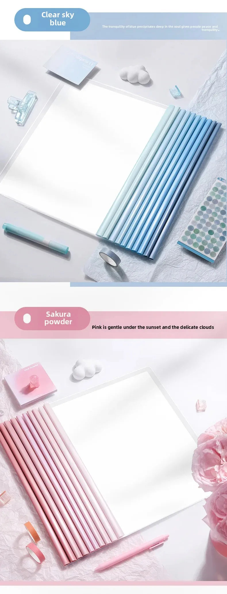 10pcs Transparent File Document Thicken Draw Rod A4 Folder Test Paper Storage Bag Clip Office Folder Organizer Office Supplies