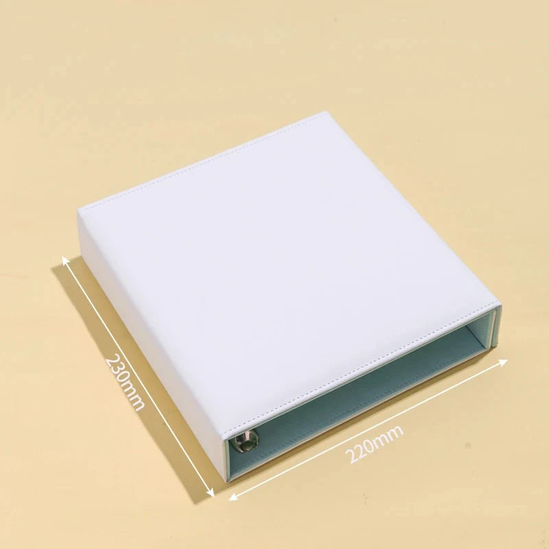 A5 Binder Photocards Magnetic D 3/7 Ring Kpop Photo Album Photocard Holder Collection Book Macaron Binder 1 2 4 Pocket Sleeves