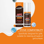 BBQ Grill Cleaner Spray Grease & Char Remover Spray for Grill Oven Pan Heavy Duty Degreaser for Outdoor & Kitchen Cleaning