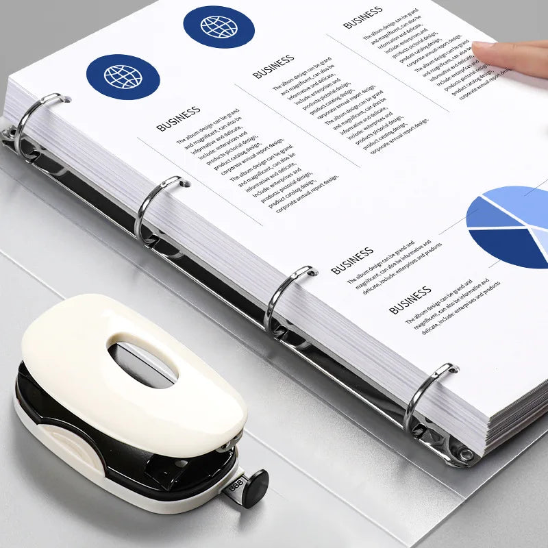 2023 NEW A4 4-hole D-type clip clip Blue PP folder perforated transparent binder folder a4 folder