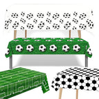 1pc Soccer Plastic Tablecloth Birthday Soccer Day for Soccer Birthday Decoration Disposable Party Soccer Table Cover Tableware