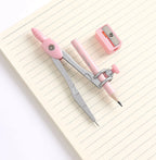 Metal Zinc Alloy Compasses Set,2B Pencil,Drawing Gauge,Removable Pencil,With Sharpener,Student Products 2218