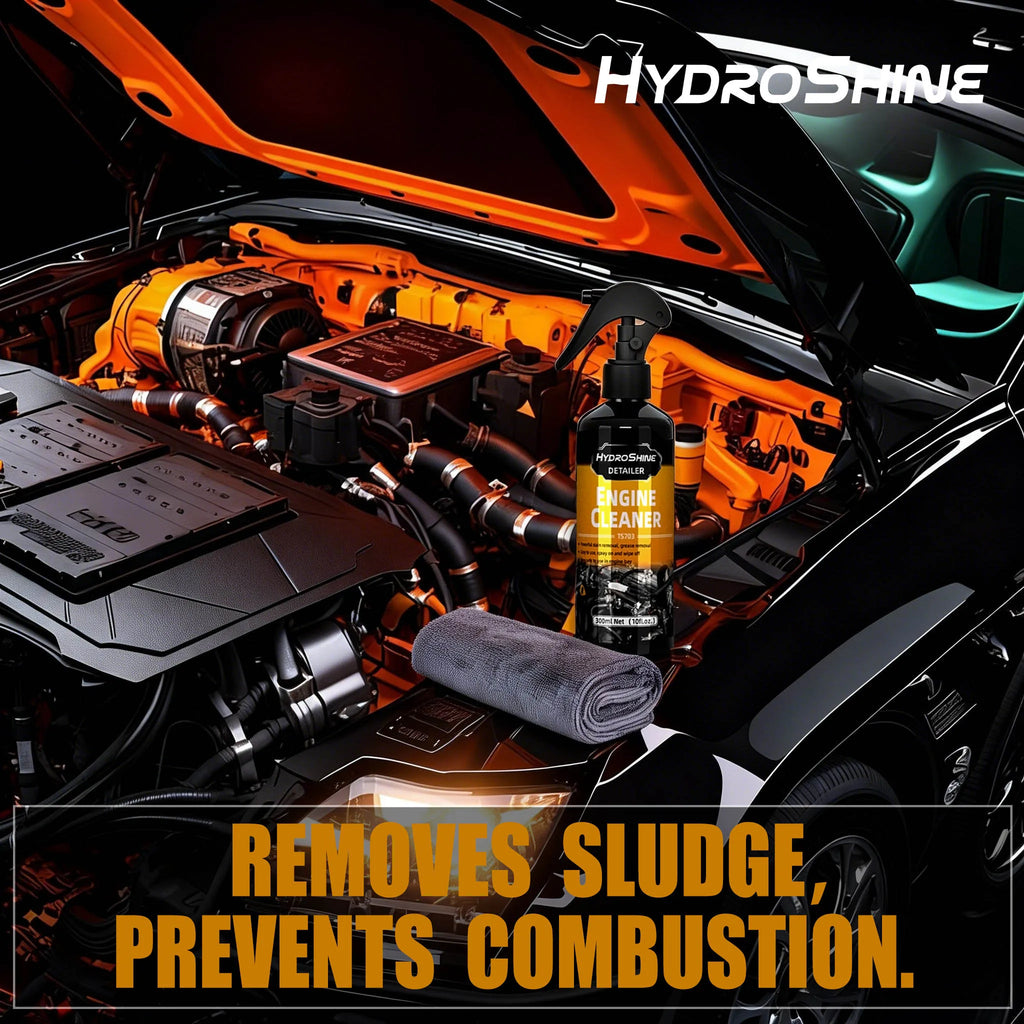 Hydroshine Engine Bay Cleaner Care  Heavy Oil Dust Clean Spray for Car Engine Powerful Decontamination Compartment Cleaning Tool