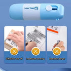 2 in 1 Thermal Paper Correction Fluid with Unboxing Knife Durable Home Anti Peep Identity Protection Fluid Eraser Stamp