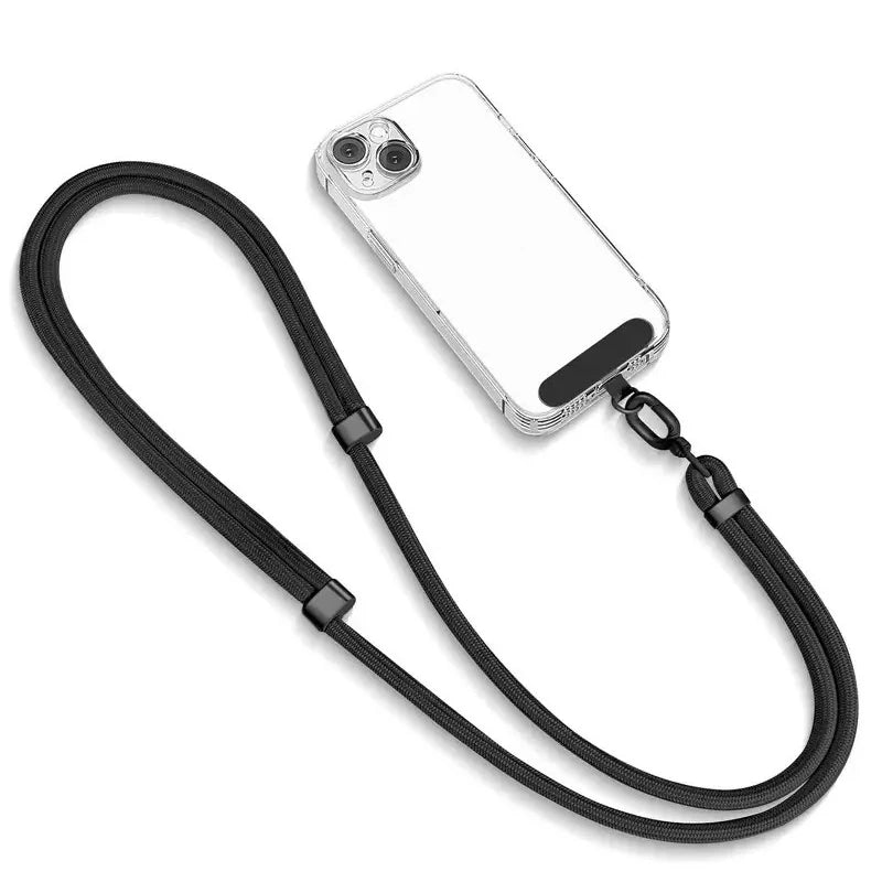 Colorful Adjustable Long Lanyard for Mobile Cell Phone Candy Solid Color Crossbody Necklace Anti-Lost Strap for Phone Universal
