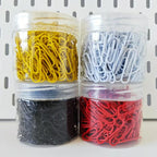 A box of paper clips, multi-color optional, color bills, small card storage gadgets, DIY small material clips, school supplies,