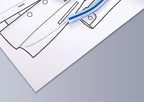 30/40/50/60cm Flexible Curve Sewing Ruler Bendable Flexible Drafting Drawing Tool Metric Scale Rule Engineering Sewing Design