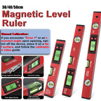 30/40/50cm Electronic Digital Display Level Ruler Magnetic Angle Meter Aluminum Alloy Level Protractor Inclinometer 90 Degree