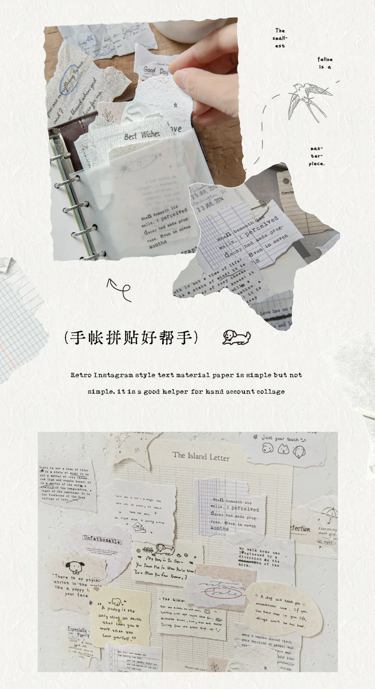 20Pcs/pack Retro Hard Card Stock Paper Essential for Handmade DIY Retro-style Journal Decor Cards