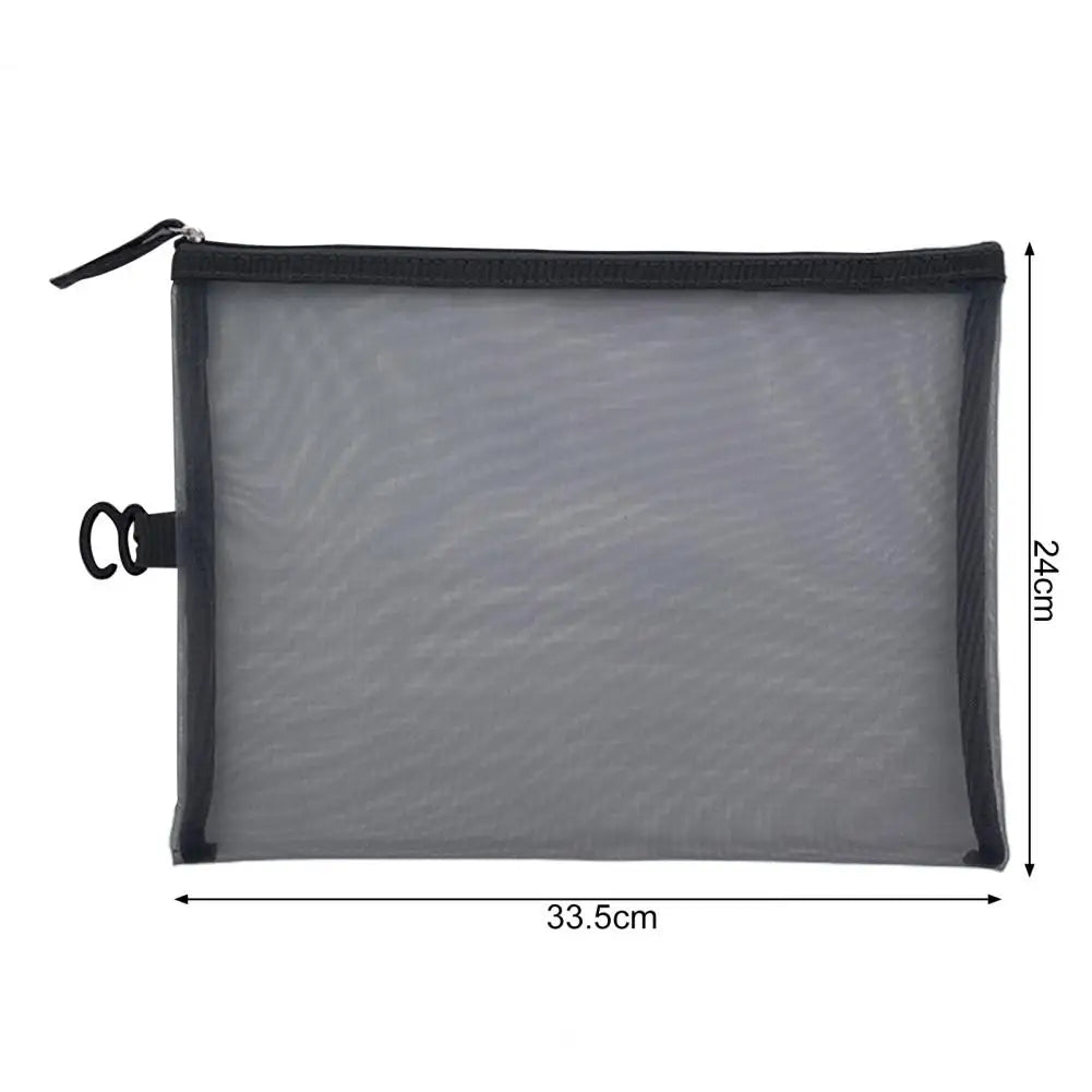 Hanging File Organizer Durable Nylon File Folder Bag with Zipper Closure Portable Space-saving Document Organizer Office School