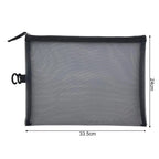 Hanging File Organizer Durable Nylon File Folder Bag with Zipper Closure Portable Space-saving Document Organizer Office School