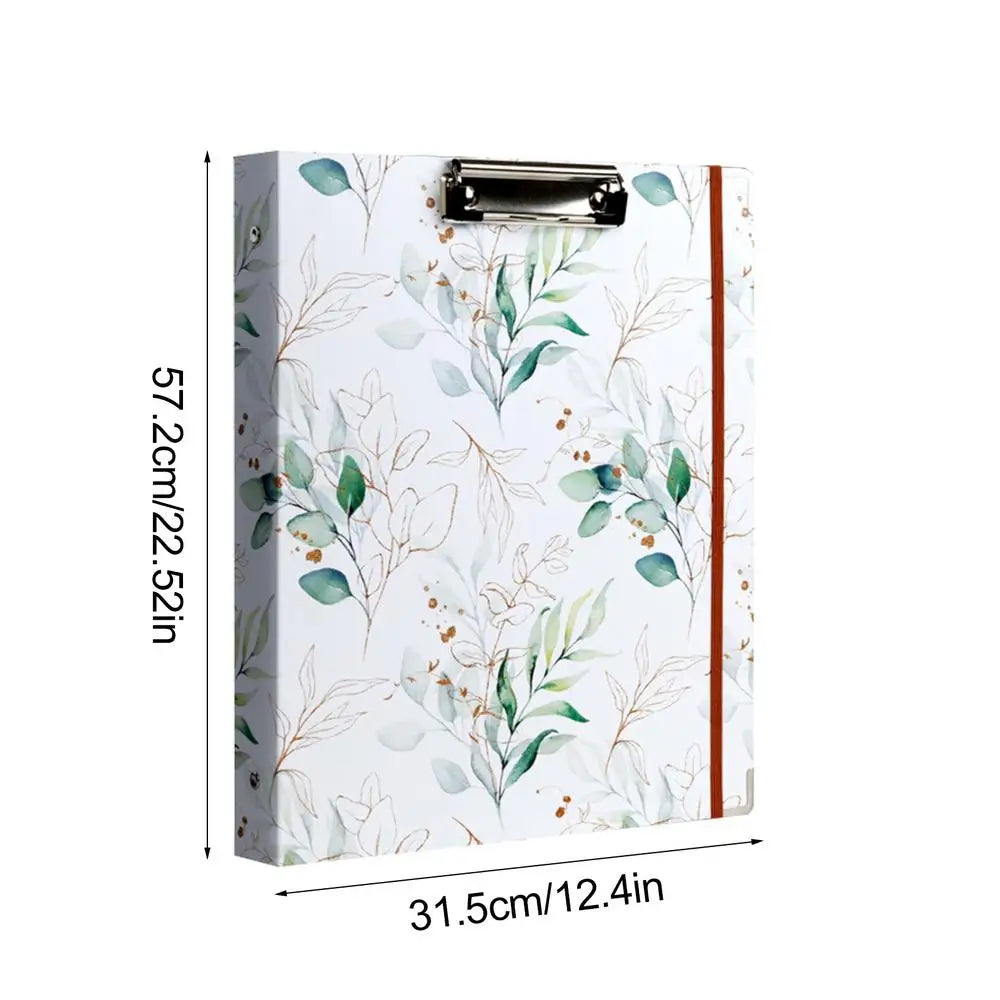 3 Ring Binder Portable 3Ring View Binder Non-Stick File Folders Letter Size Refillable Office Supplies with Divider School