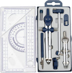 13PCS Geometry Precision Drawing Tool Metal Geometry Kit Set Math Compass Drawing Tool for Kids Engineers Students Fast Shipping