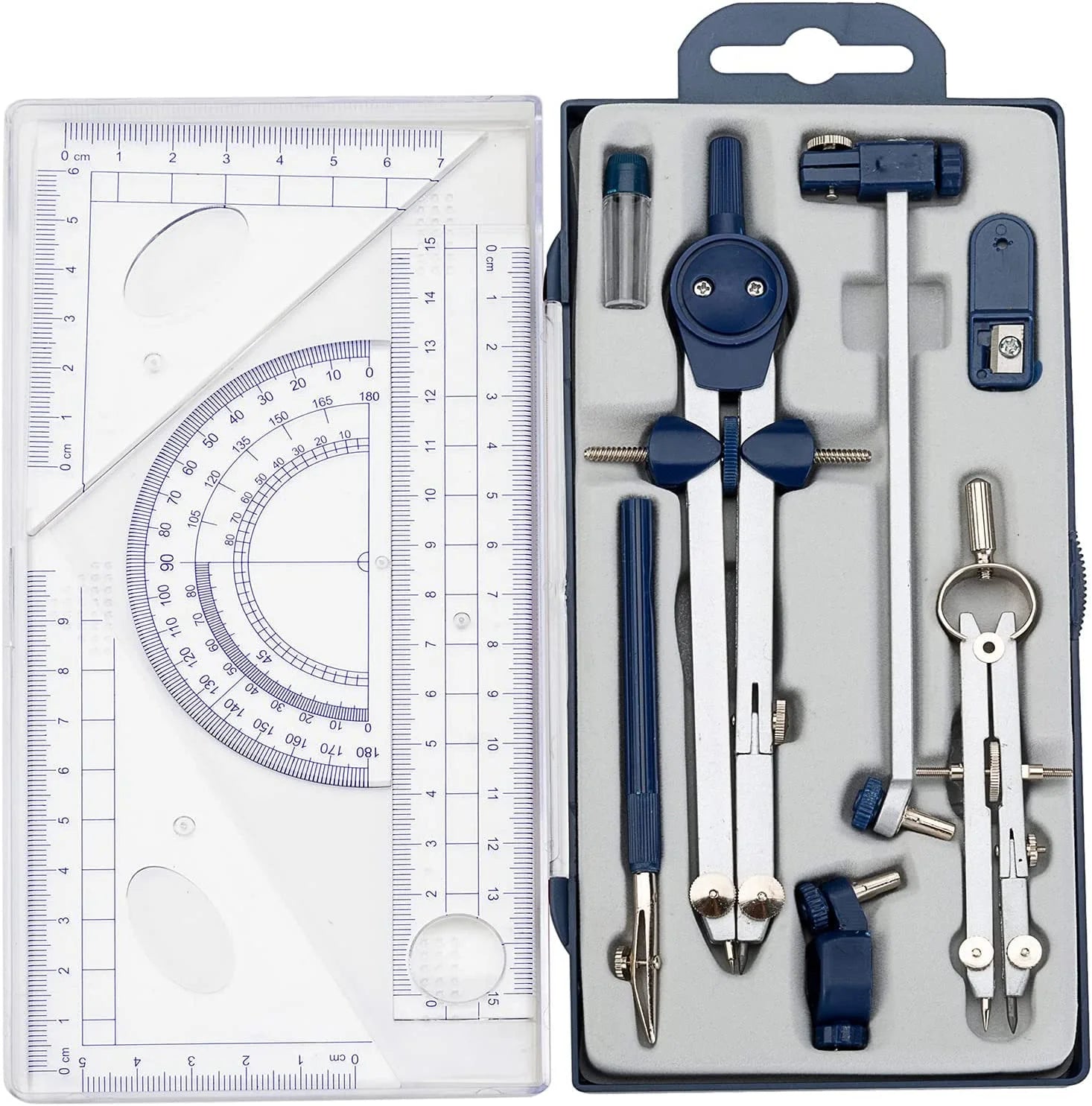 13PCS Geometry Precision Drawing Tool Metal Geometry Kit Set Math Compass Drawing Tool for Kids Engineers Students Fast Shipping