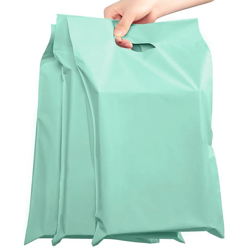 50PCS Thank You Pink Poly Mailer Adhesive Envelopes Bag DIY Logo T-shirt Underwear Dress Leggings Toys Shipping Portable Pouches