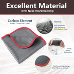 3PCS Carbon Microfiber Cleaning Cloth Lint Free Reusable Kitchen Dish Cloth Glass Window Polishing Streak Free Miracle Clean Rag