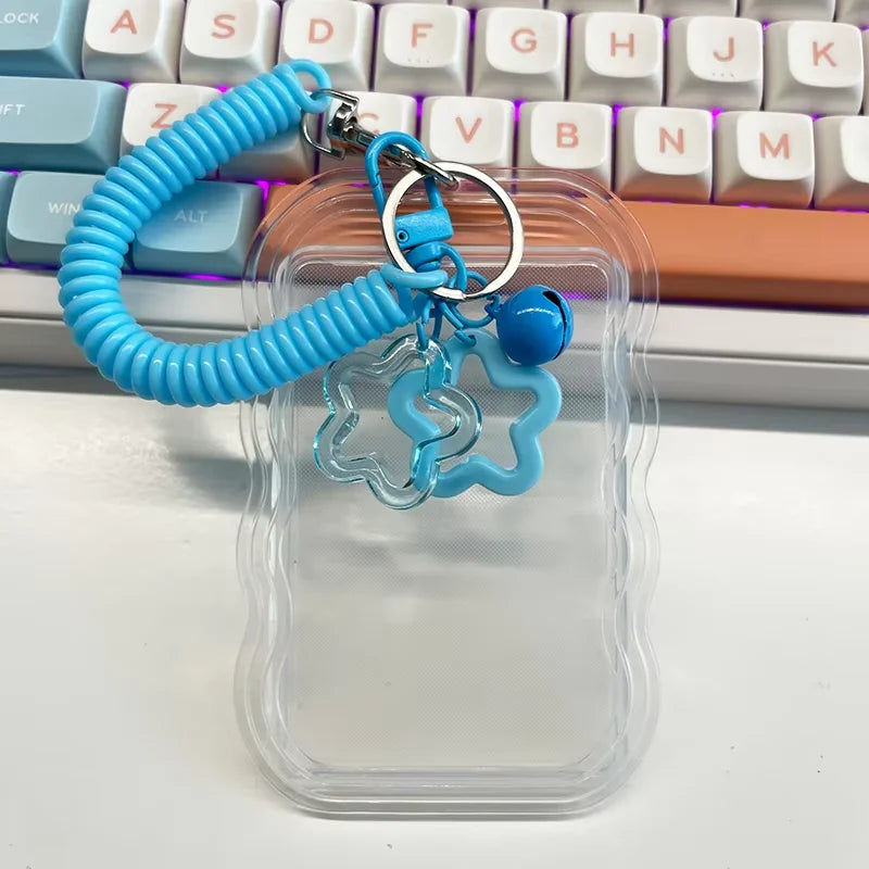 Kpop Photocard Holder Photo Display Holder With Star Keychain Idol Picture Protector Sleeves Credit ID Cards Protective Case