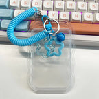 Kpop Photocard Holder Photo Display Holder With Star Keychain Idol Picture Protector Sleeves Credit ID Cards Protective Case