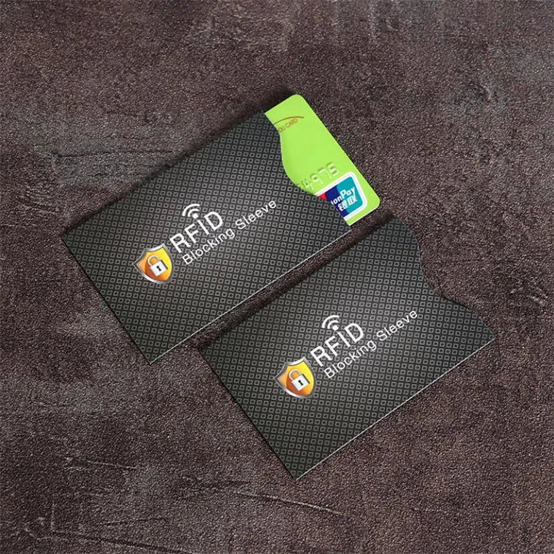 5Pcs Fashion Anti Theft for RFID Credit Card Protector Blocking Cardholder Sleeve Skin Case Covers Protection Bank Card Case