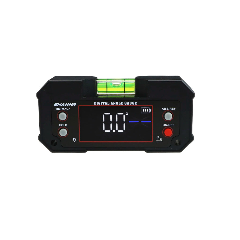 SHANHR Digital Angle Finder with Level Bubble Dual Axis Rechargable Digital Angle Gauge Magnetic Digital Level Box Protractor