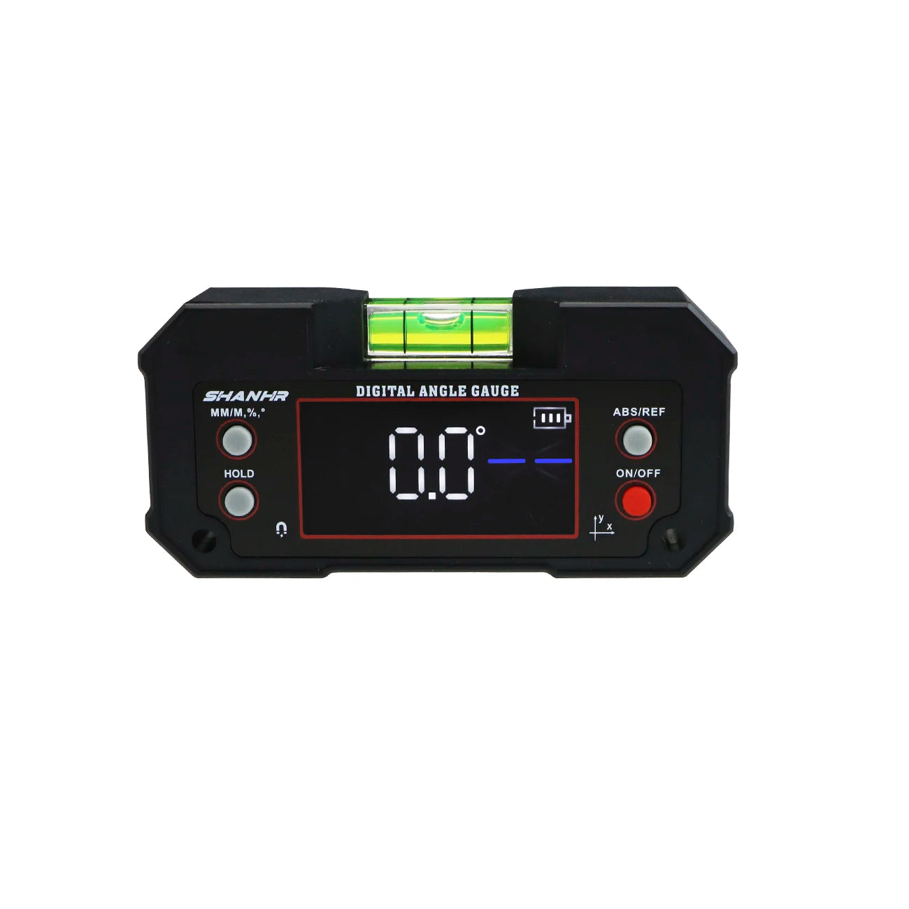 SHANHR Digital Angle Finder with Level Bubble Dual Axis Rechargable Digital Angle Gauge Magnetic Digital Level Box Protractor