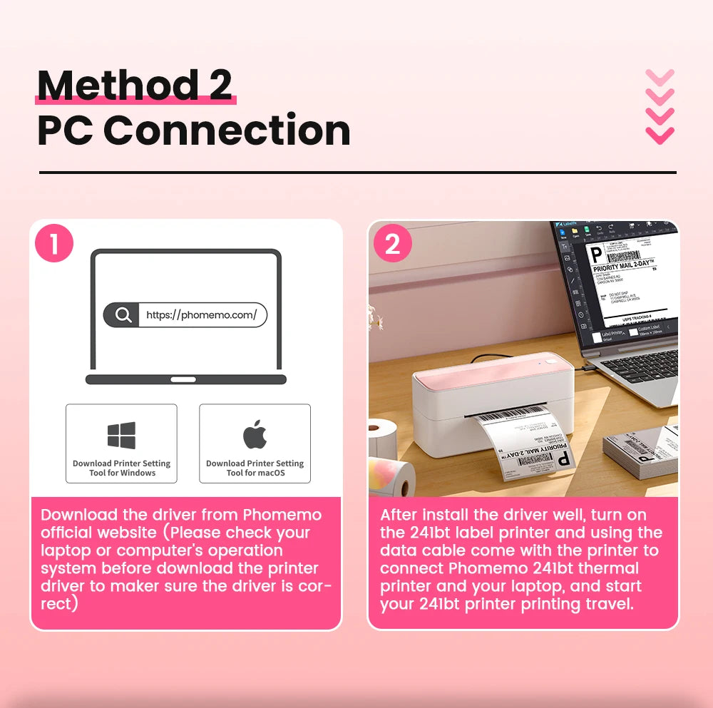 241 Bluetooth Thermal Label Printer Wireless Small Shipping Label Printer 4X6 Compatible with iPhone Android Mac Window
