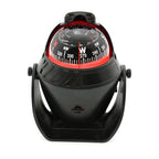 For Boat Yacht Car Waterproof Navigation Compass With Electronic LED Light White/Black Marine Sea Pivoting Marine Compass