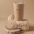 Milk Tea Cup Thickened Paper Cups Hot and Cold Tea Drinks with Lid High-end and Classy Good Sealing Performance Leak-proof