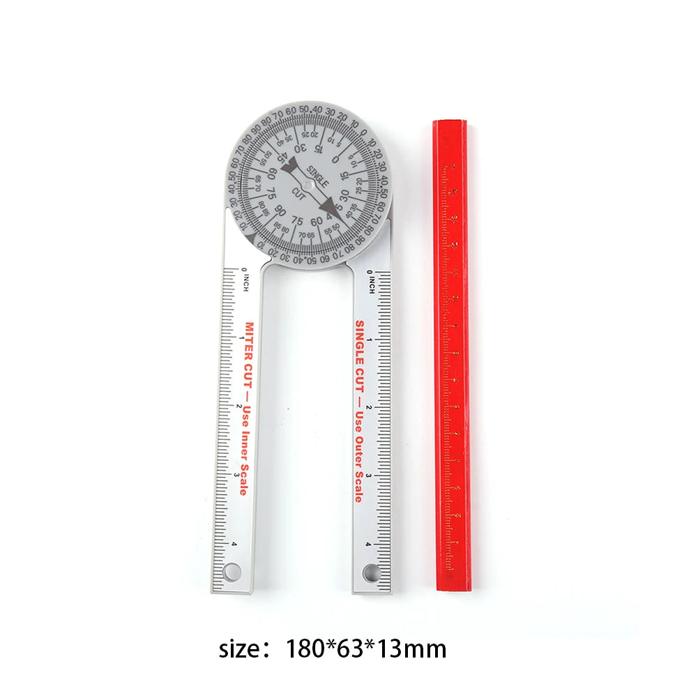 Professional Miter Saw Protractor Angle Finder Precision Miter Angle Finder Plumbers Woodworking Scale Mitre Saw Measuring Tool