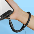 1pc Universal Adjustable Mobile Phone Lanyard Short Wrist Strap with Self-locking Anti-drop Design Durable Polyester Phone Strap