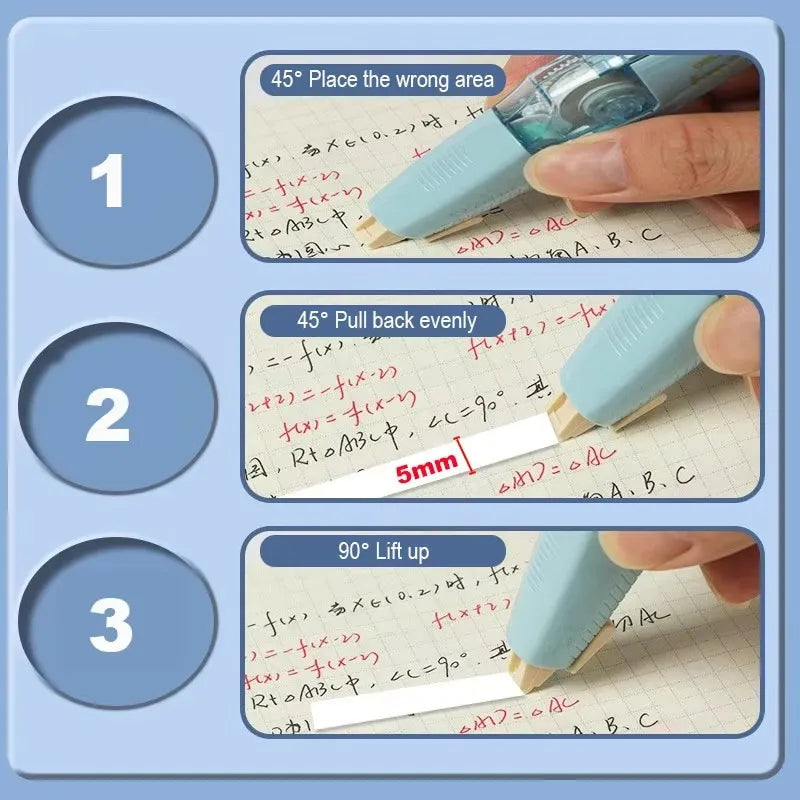 Deli Correction Tape 6m*5mm Large-capacity Correct Pen Diary Scrapbooking Student School Office Supplies Roller Correction Tape