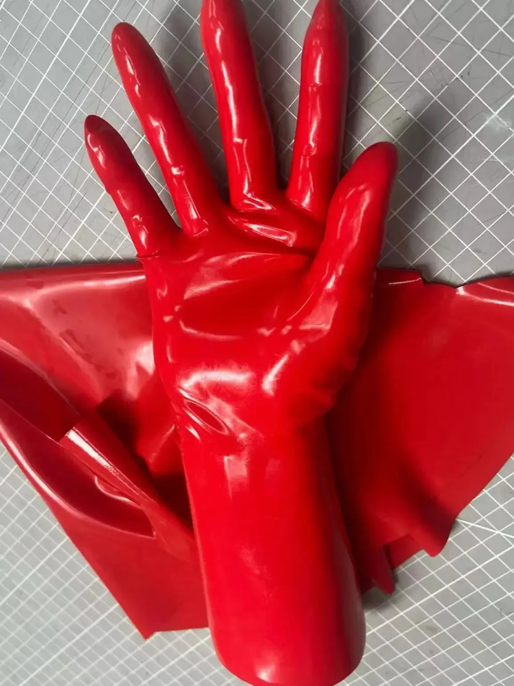 customized Man Latex Fetish Gloves: Luxury Long Opera Style - Soft, Durable Waterproof for Cosplay & Special Party Attire