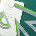 4-Piece Aluminum Ruler Set - Multi-Size Measuring Tools for School, Office & DIY Projects