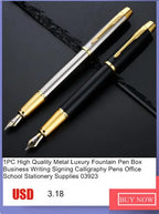 1 PC High Quality Luxury Full Metal Ballpoint Pen Silver Plating Ball Pens Business Writing Signing School Office Supplies 03733