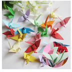 100pcs Paper Crafts Diy Handmade Origami Cranes for Girlfriend Birthday Creative Gift