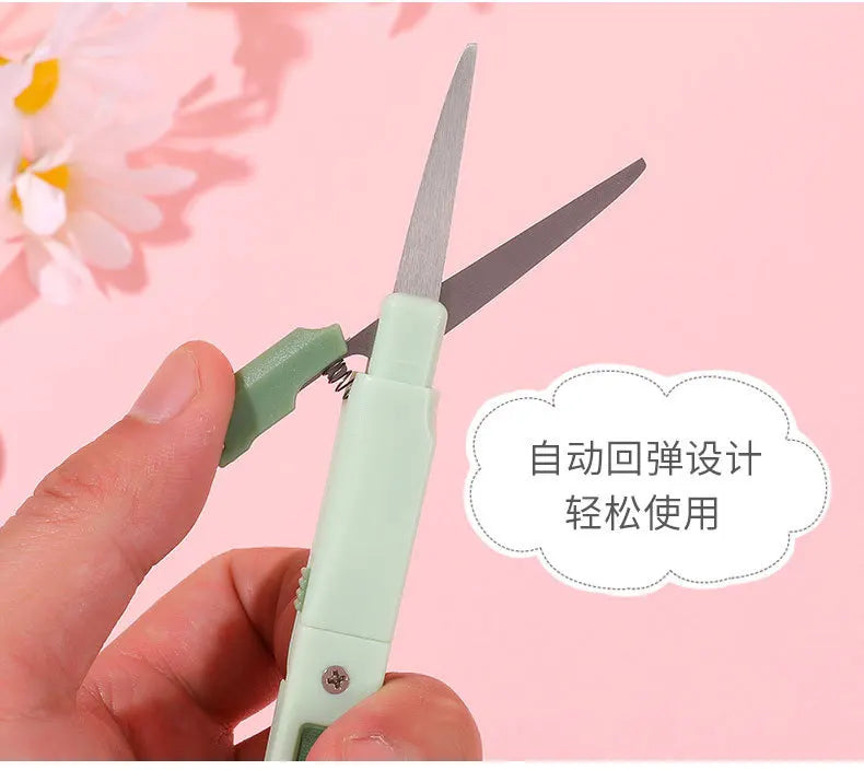 Creative Handbook Utility Knife Portable Paper Cutter Office Stationery Pen Shape Dual-purpose Small Scissors