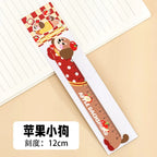 Cartoon Strip Puppy Magnetic Bookmark Ruler Student Cute High-value Bendable Ruler Special-shaped Magnetic Ruler