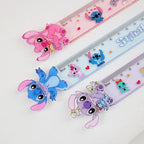 Disney Stitch Multi-functional Drawing Tools, Student Stationery Measuring Supplies, Cartoon Measuring Ruler, Folding Ruler