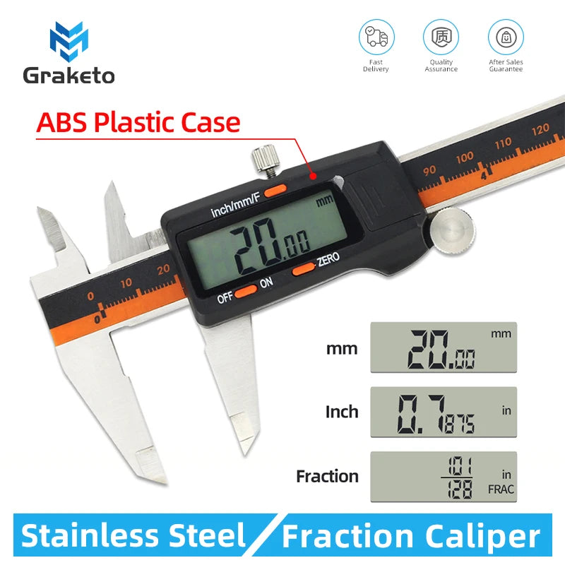Fraction Metal Caliper Digital Pachymeter Vernier Calipers Measuring Tools Professional And Digital Pachymeter Electronic Ruler