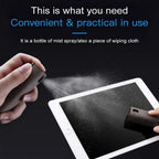 2 In1 Multifunction Microfiber Screen Cleaner Spray Bottle Set For Phone Tablet Latop Cleaning Wipes Cleaner Without Liquid