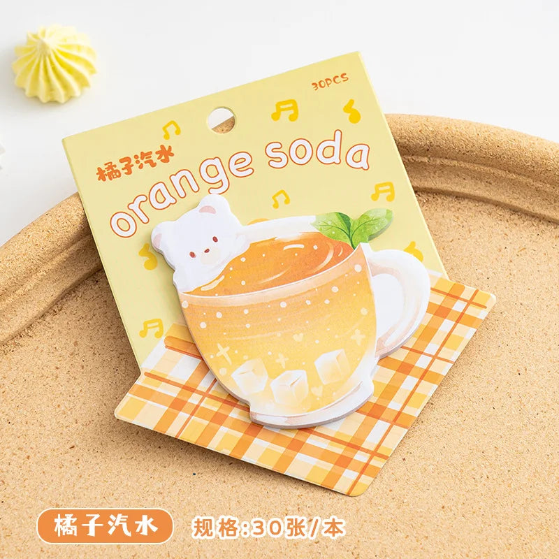 Creative Bread Sticky Notes Cute Cartoon Memo Pad Unique Design Note Paper Kawaii  Dessert Cuisine DIY