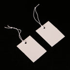 3cm*4.5cm Hanging Ornaments Card With Elastic Rope Tag White Cardboard Blank Price Label