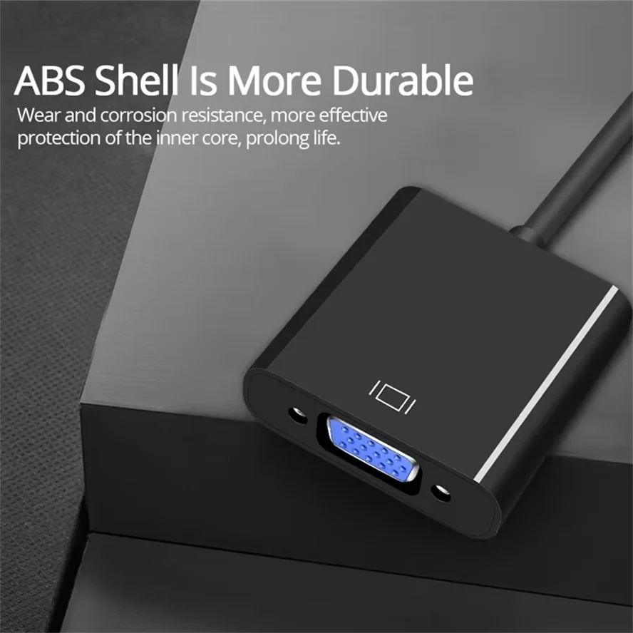 Full HD 1080P DVI to VGA Adapter DVI-D Male to VGA Female Adapter 24+1 25Pin to 15Pin Cable Converter for TV PC Computer Monitor