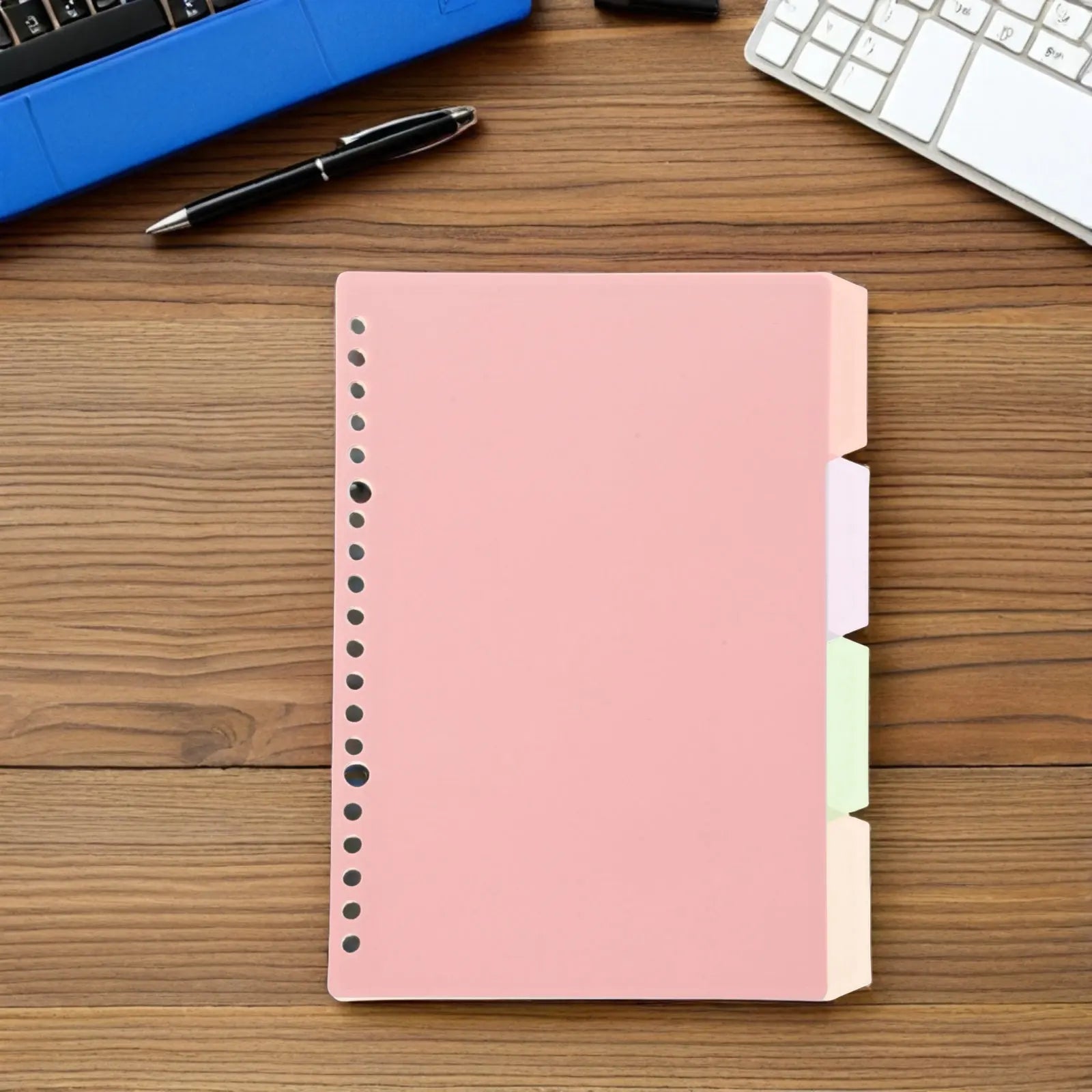 6Sets Aesthetic Pastel Binder Dividers with Tabs Plastic PP File Separators for Notebook Index Divider Pages Study Planner