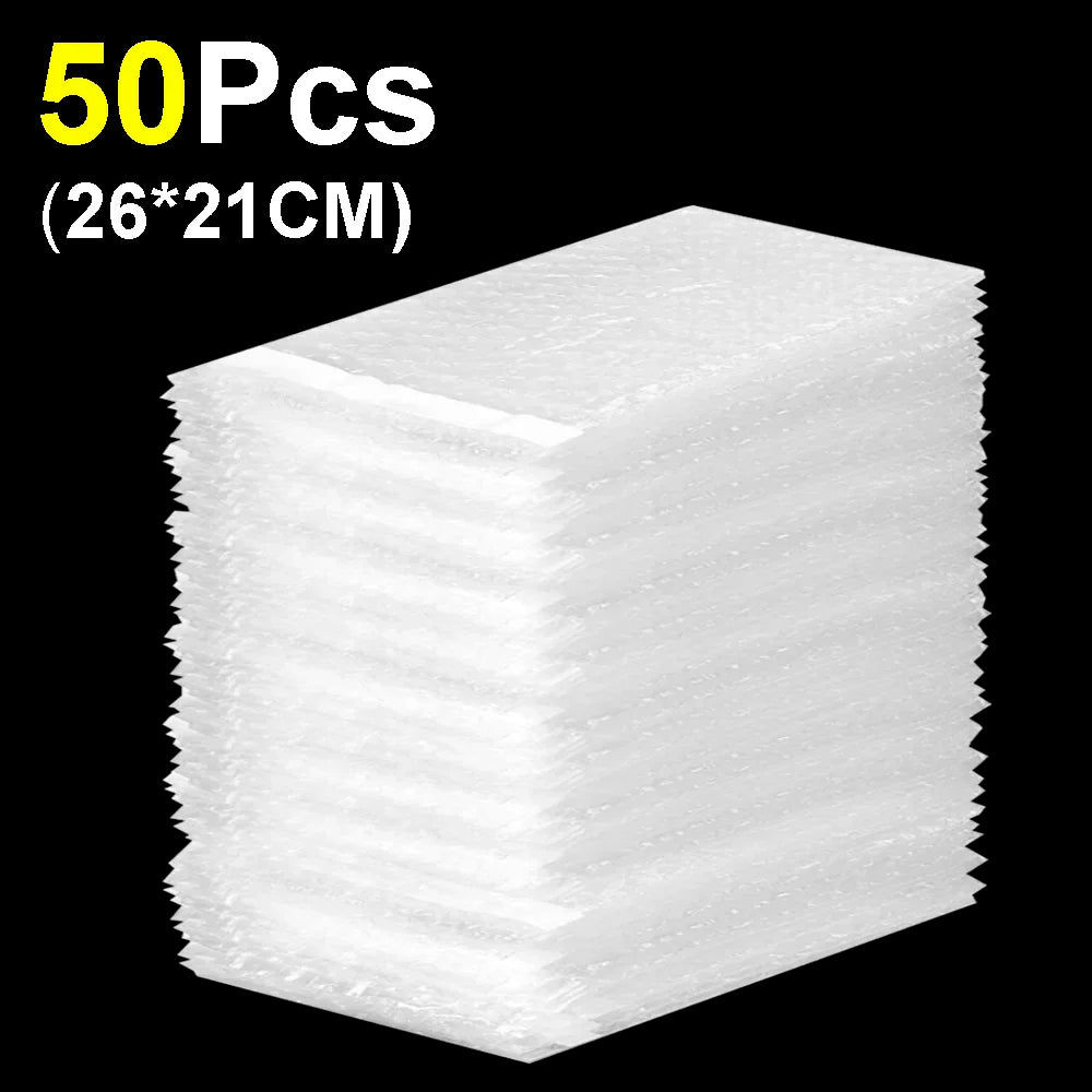 10-50pcs Envelope Shockproof Package White Bubble Bag PE Clear Cushioning Covers Protective Wrap Foam Packing Bags Can Be Sealed