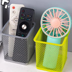 Multifunction Round/Square Mesh Pen Pot Multicolor Pen Holder Desk Tidy Stationery Organiser Pencil Storage Stationery Organiser